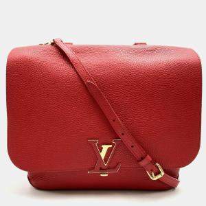 Louis Vuitton Red Leather Volta Top Handle Bag