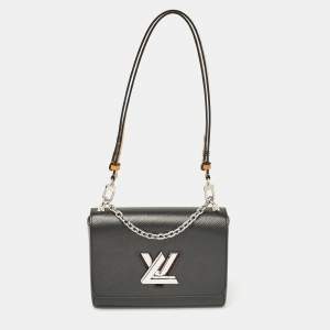 Louis Vuitton Black Epi Leather Twist MM Bag