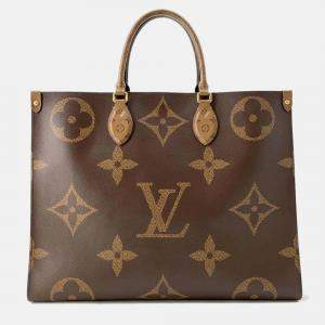 Louis Vuitton Brown Canvas GM Onthego Tote Bag