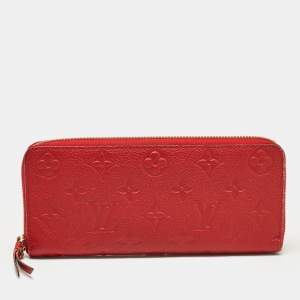Louis Vuitton Cherry Monogram Empreinte Leather Clemence Wallet