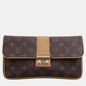 Louis Vuitton Brown Monogram Canvas Sofia Coppola Slim Clutch Bag