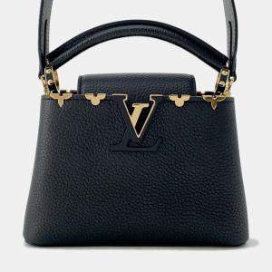 Louis Vuitton Black Taurillon Leather Capucines Size MINI