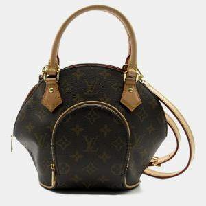 Louis Vuitton Ellipse Pm Coated Canvas Monogram Brown Handbag