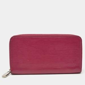 Louis Vuitton Fuchsia Epi Leather Zippy Wallet