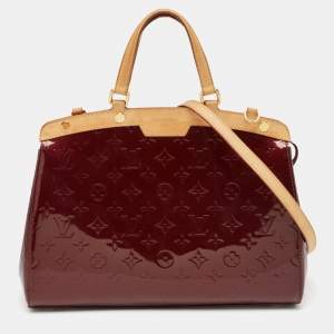 Louis Vuitton Amarante Monogram Vernis Brea MM Bag