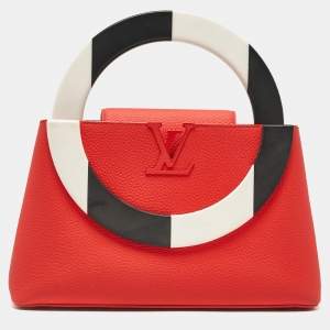 Louis Vuitton Red/Black Taurillon Leather Artycapucines MM Bag