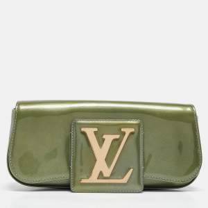 Pre Owned Louis Vuitton Givre Vernis Sobe Clutch