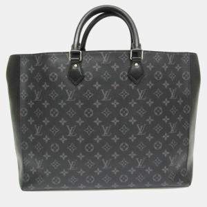 Pre Owned Louis Vuitton Black Monogram Eclipse Grand Sac Handbag