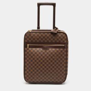 Pre Owned Louis Vuitton Damier Ebene Canvas Pegase 45 Luggage