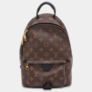 Louis Vuitton Noir Monogram Palm Springs Backpack Size PM