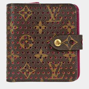 Louis Vuitton Monogram Perfo Compact Zip Wallet