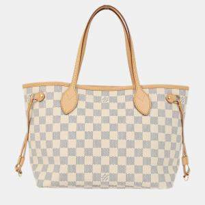 Louis Vuitton Damier Azur Neverfull PM Tote Handbag