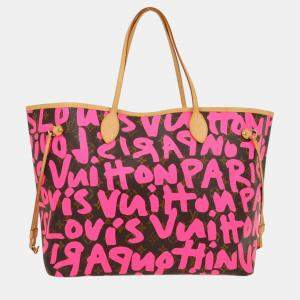 Louis Vuitton Pink Monogram Graffiti Neverfull GM Tote bag