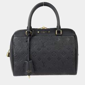 Louis Vuitton Monogram Empreinte Black Boston Speedy Bandouliere 25 Handbag