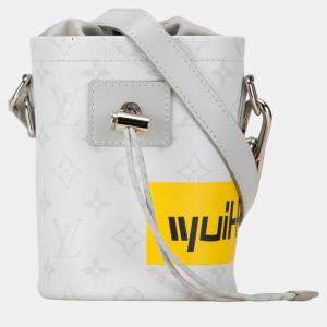 Louis Vuitton White PVC Leather Monogram Chalk Nano Shoulder Bag