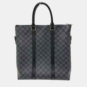 Louis Vuitton Black Damier Graphite Tote Bag