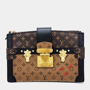 Louis Vuitton Monogram Reverse Trunk Clutch and Shoulder Bag