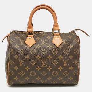 Pre Owned Louis Vuitton Monogram Canvas Speedy 25 Bag