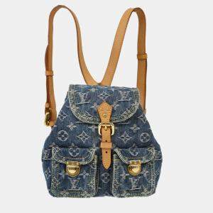 Louis Vuitton Blue Monogram Denim Sac A Dos Pm Backpack