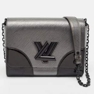 Louis Vuitton Anthracite Nacre/Black Epi Leather Twist MM Bag