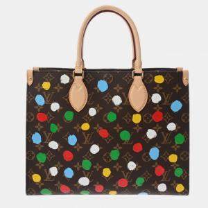 Louis Vuitton Brown/Multicolor Canvas Monogram On the Go MM Handbag