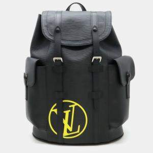 Louis Vuitton Leather Noir Black Epi Christopher PM Backpack