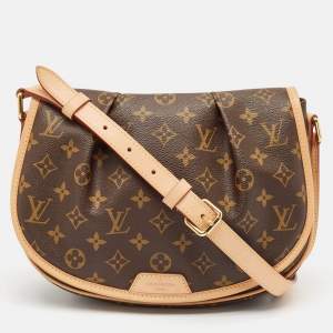 Pre Owned Louis Vuitton Monogram Canvas Menilmontant PM Bag