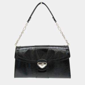 Pre Owned Louis Vuitton Noir Epi Electric Pochette Jena Shoulder Bag