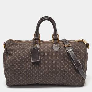 Louis Vuitton Monogram Idylle Speedy Voyage Keepall Bandouliere 45 Bag