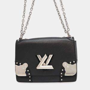 Louis Vuitton Noir Epi Leather Twist Bag Size MM