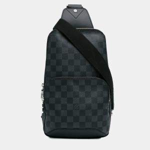 Louis Vuitton Black Canvas Louis Vuitton Damier Graphite Avenue Sling