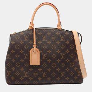Louis Vuitton Brown Coated Canvas Leather Monogram Grand Palais Mm Handbag