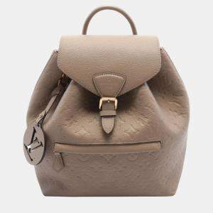 Louis Vuitton Beige Leather Monogram Empreinte Montsouris Pm Backpack