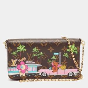 Pre Owned Louis Vuitton Monogram Canvas Limited Edition Vivienne Felicie Pochette Bag