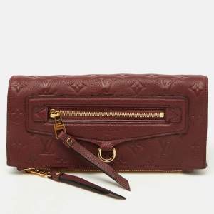 Pre Owned Louis Vuitton Aurore Monogram Empreinte Leather Petillante Clutch
