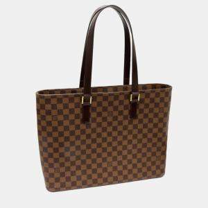 Pre Owned Louis Vuitton Canvas Damier Canvas Tote Bag