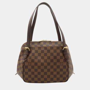 Louis Vuitton Canvas Damier Belem Mm Shoulder Bag