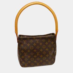 Louis Vuitton Brown Canvas Monogram Looping Mm Handbag