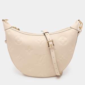 Louis Vuitton Creme Empreinte Leather Loop Hobo