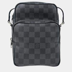 Pre Owned Louis Vuitton Damier Graphite Rem Shoulder Bag