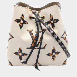 Louis Vuitton White Multicolor Coated Canvas Neonoe Monogram Giant Lv Jungle Shoulder Bag