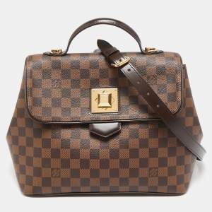 Pre Owned Louis Vuitton Damier Ebene Canvas Bergamo MM Bag