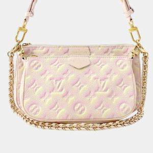 Louis Vuitton Pink	Monogram	Empreinte	Leather Multi Pochette	Accessoires Shoulder Bag