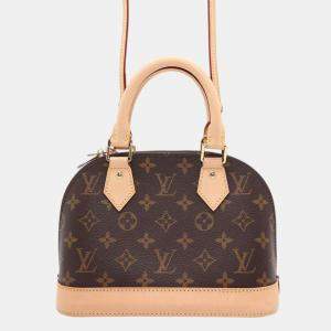 Louis Vuitton Brown Monogram Canvas Alma BB Satchel Bag