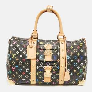 Louis Vuitton Black/Multicolor Monogram Canvas Keepall 45 Bag