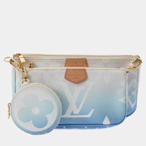 Louis Vuitton Blue/White Canvas Monogram Multi Pochette Accessoires Shoulder Bag