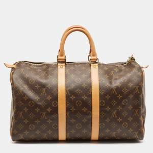 Louis Vuitton Monogram Canvas Keepall 45 Bag