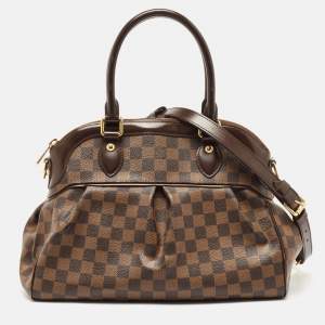 Pre Owned Louis Vuitton Damier Ebene Canvas Trevi PM Bag