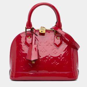 Louis Vuitton Red Monogram Vernis Alma BB