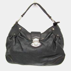 Pre Owned Louis Vuitton Noir Mahina Solar PM Shoulder Bag